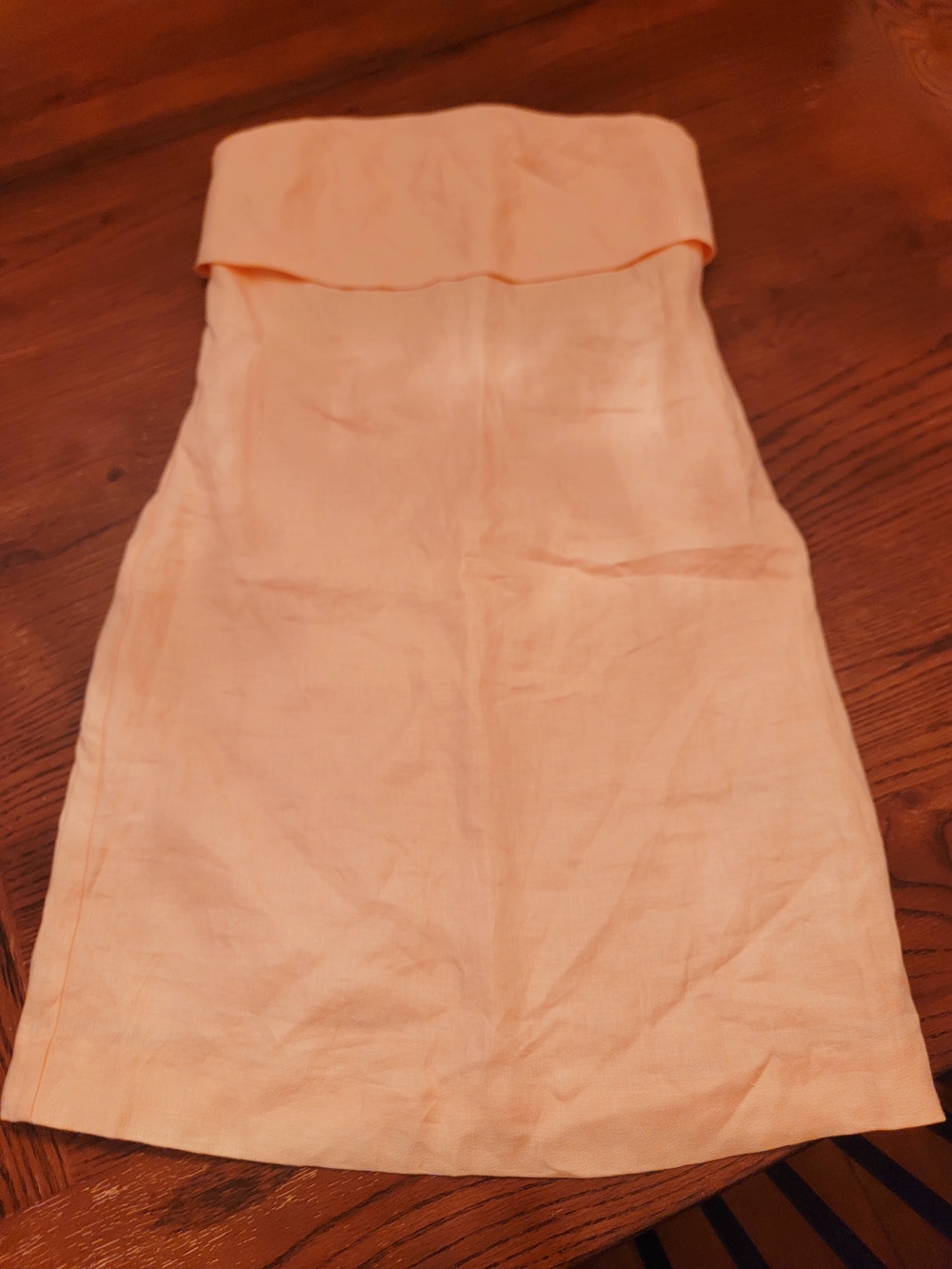 Banana Republic Peach Strapless Mini Dress